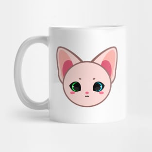 Cute Two Colored Eyes Sphynx Cat Mug